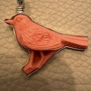 Coreen Cordova Pink Bird Pendant